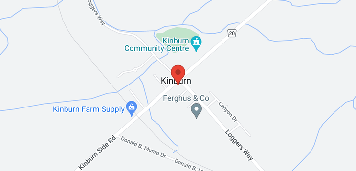 map of 3084 KINBURN SIDE ROAD RD